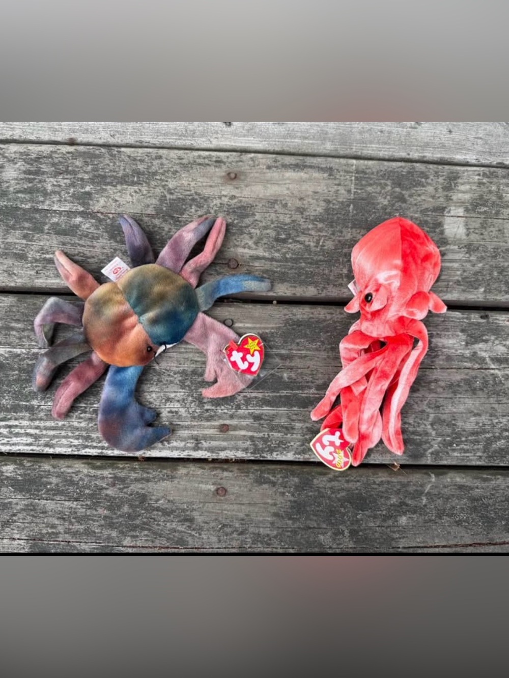TY Beanie Babies Plush Octopus and Squid - For the Ocean Lovers!